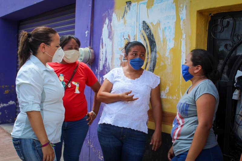 Lila Frías recorre municipios afectados por tormenta Cristóbal