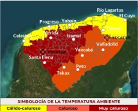 Alertan por aumento gradual de temperaturas en Yucat&aacute;n