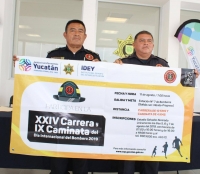 Presentan la Carrera y Caminata del Día del Bombero