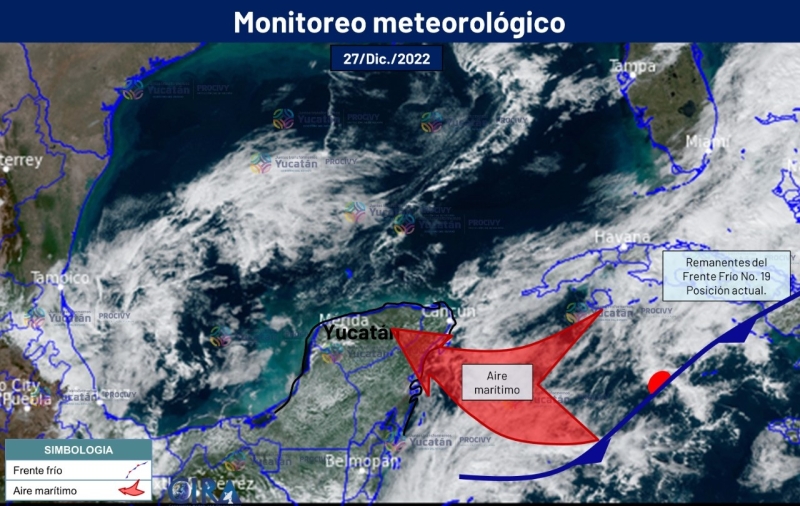 Se disipa frente frío; prevén cálido Año Nuevo: Procivy