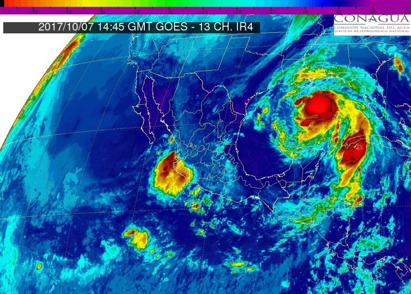 "Nate" perdona a la Península de Yucatán