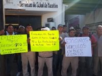 Trabajadores de Salud exigen pago