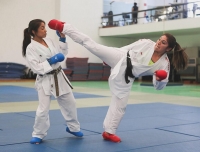 Lupita Quintal, quinto lugar en la Serie A de Karate