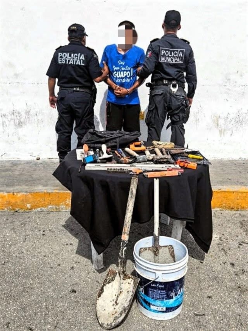 Cae vanidoso ladrón en Progreso
