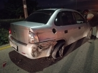 Daños materiales deja siniestro en la carretera  Mérida-Progreso 