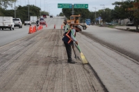 Avanzan trabajos de repavimentación en zona sur del Periférico