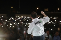 Sahuí presume músculo cierre de precampaña