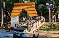 Choque en la Colón deja 5 heridos