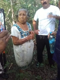 Rescatan a abuela de Cansahcab