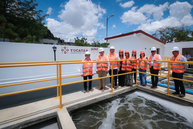 Rehabilitan planta de tratamiento de aguas residuales