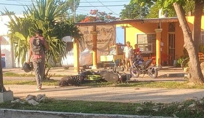 Derrapa y termina lesionado