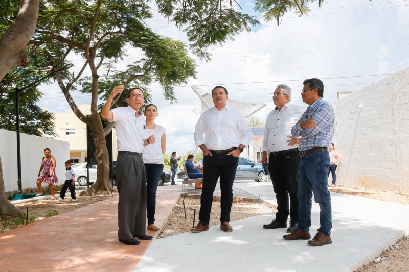 Alcalde Renán Barrera supervisa trabajos del Gran Pulmón de Mérida