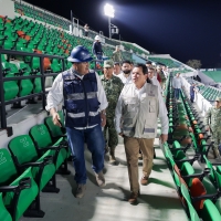 Supervisa &quot;Huacho&quot; trabajos de remodelación del Kukulcán