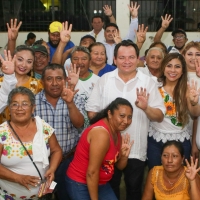 Respaldo total de morenistas a &quot;Huacho&quot; en Izamal y Cacalchén