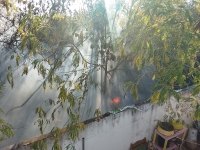 Sofocan incendio en Um&aacute;n