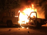 Violencia preelectoral en Temozón deja heridos y camioneta incendiada