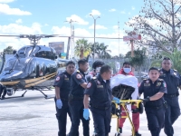 Traslado v&iacute;a a&eacute;rea de hombre  con cardiopat&iacute;a