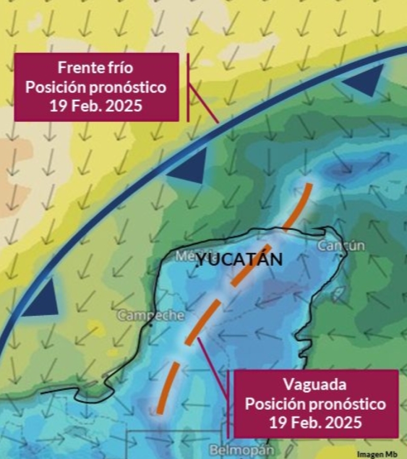 Prevén fuertes lluvias a partir de este miércoles hasta el próximo domingo