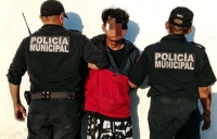 Detienen a ladr&oacute;n en Puerto Progreso