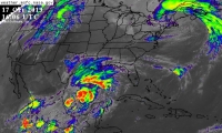 Baja presión dejará lluvias de ligeras a fuertes