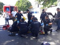 Vehículo oficial atropella a estudiante en la Itzáes