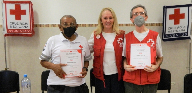 Reconocen labor de socorristas de la Cruz Roja Mexicana