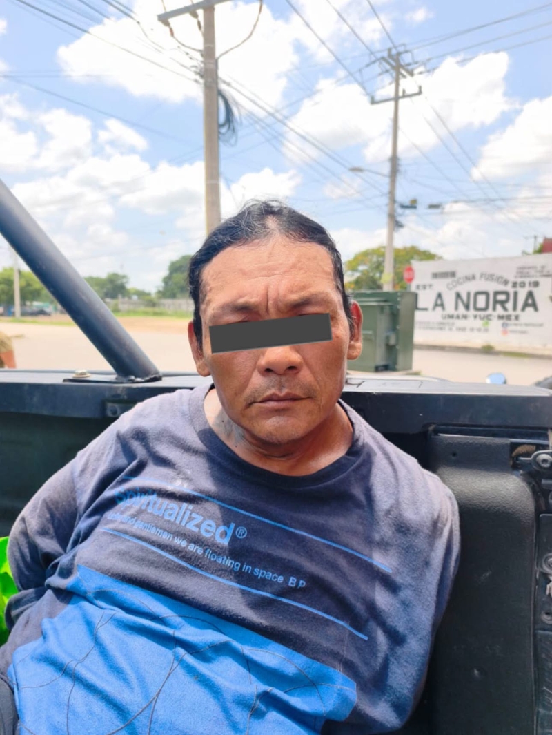 Detienen a presunto ladrón en Umán