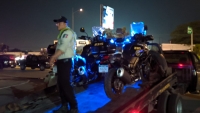 Seis policías heridos en carambola de motocicletas de grupo Goera