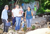 Alcalde visita a beneficiarios de la comisaría de San José Tzal