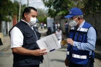 Supervisa Renán Barrera trabajos de bacheo en Santa Rosa