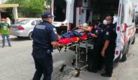 Siniestro vial deja lesiones en ocupantes de ambulancia de traslado