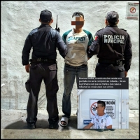 Preso por robar un televisor