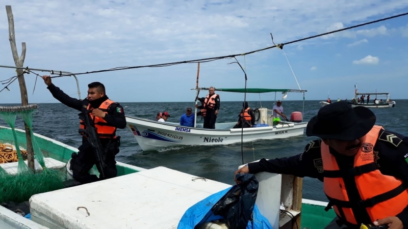 Aseguran a cinco personas por pesca furtiva en San Felipe