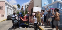 Activistas provida protestan contra la SCJN