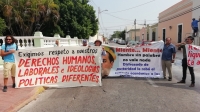 Protestan ex trabajadores de la SSY