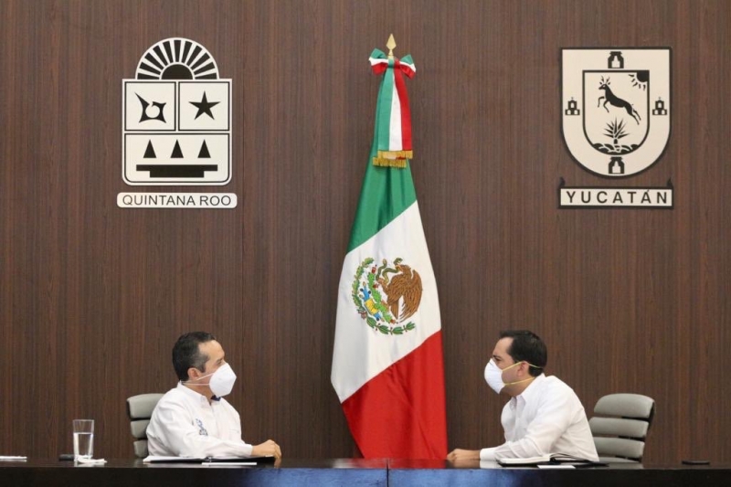 Yucatán y Quintana Roo suman esfuerzos para atender a damnificados por tormentas