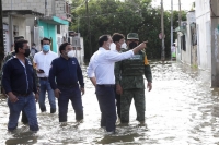 Vila recorre zona afectada por inundaciones en Progreso