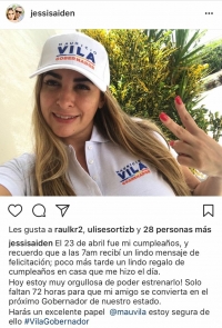 Hija de titular de la SSP hace público su apoyo a Mauricio Vila