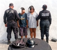 Detienen a  pareja por robo en zona de playa