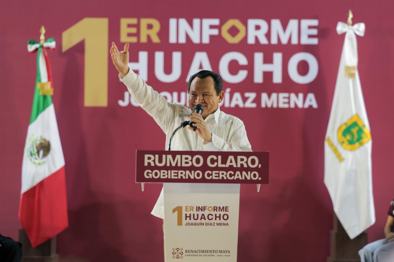 Huacho rinde primer informe en Ticul