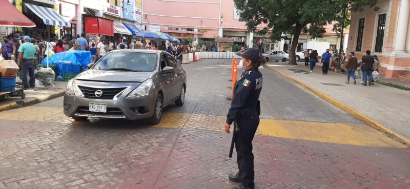 Policía de Mérida refuerza vigilancia en el Centro Histórico