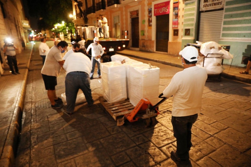 Avanza colocación gradual de macetas para ampliar áreas peatonales