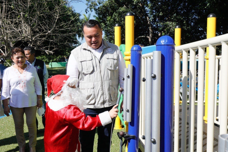 Inaugura alcalde remodelación del parque “Vergel-Misné”