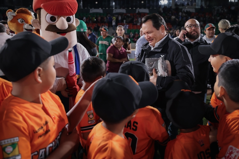 Inaugura Huacho el Campeonato 107 de la Liga Infantil y Juvenil de Béisbol