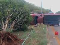 Sufre siniestro vial por dormitar al volante 