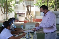 INE realiza simulacro de votaciones con medidas sanitarias