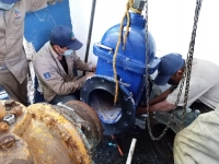 Repara Japay válvula del cárcamo de la Carranza