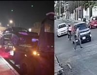 Sancionan a conductor que no respetó paso peatonal
