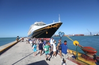 Llega a Yucatán por primera vez crucero de lujo Disney Wonder