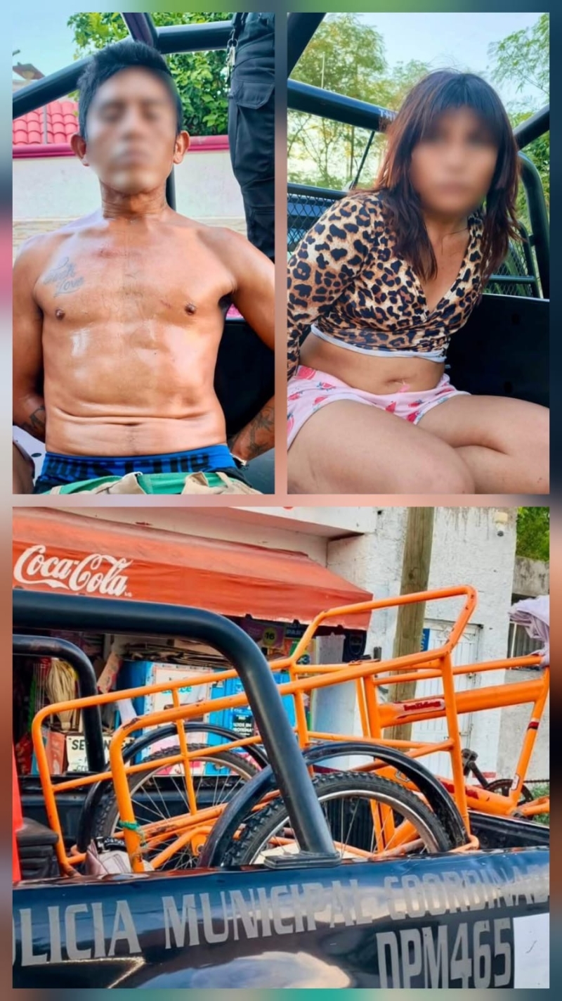 Arrestan a pareja por robo